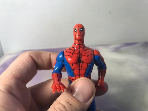 Vintage 1980 Marvel Amazing Spiderman Suction Cup Figure Toy