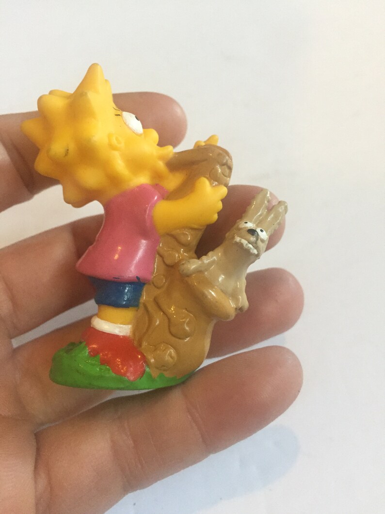 Rare Vintage Simpsons Nostalgia Vintage Simpsons Lisa with Saxophone PVC Figure Cake Topper