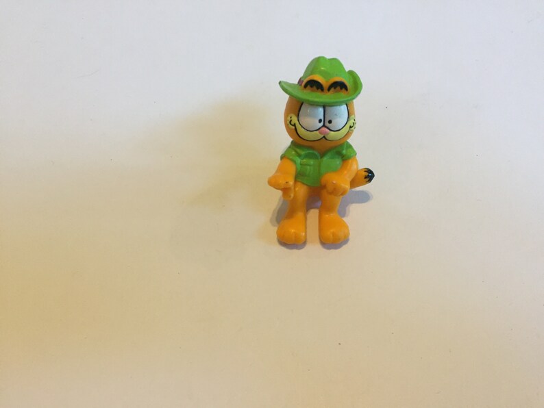 Vintage 1980/'s Garfield PVC Figure Safari Garfield MCDONALD/'S Vintage Happy Meal Toy Rare Nostalgia Lot 4