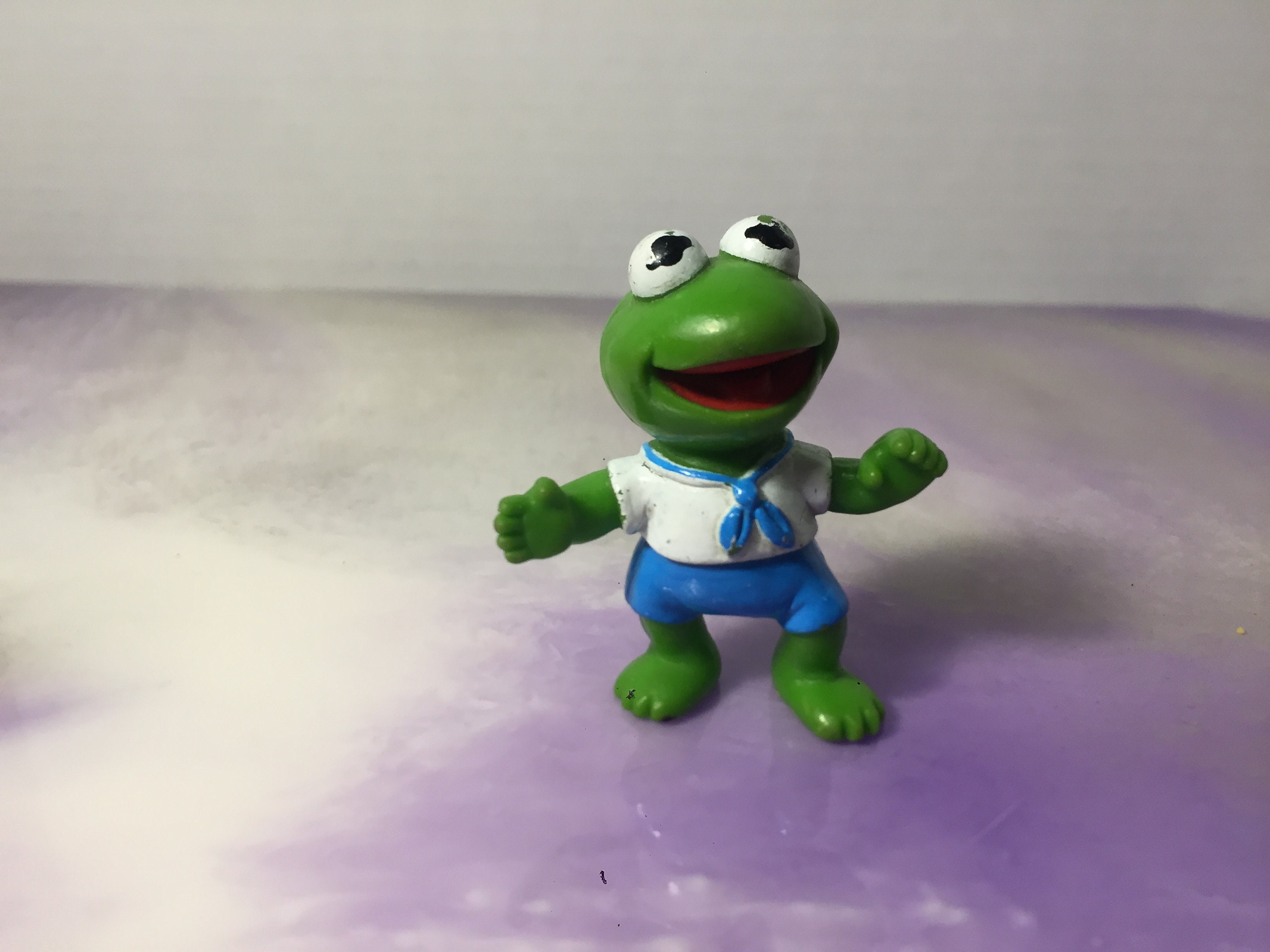マペッツ ダイキャスト製フィギュア ヴィンテージ ヴィンテージ 1986 マペットベイビーズ カーミット ザ フロッグ PVC
