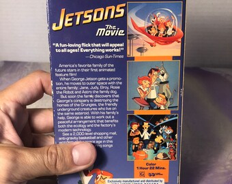 Vintage the Jetsons Movie! VHS Cassette Tape Vintage 80's