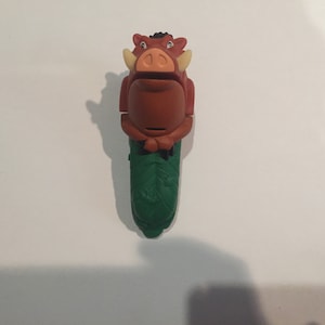 Vintage Mcdonalds Lion King Burping Pumba Finger Puppet Toy, 4 1/2" Tall  - Disney Nosalgia