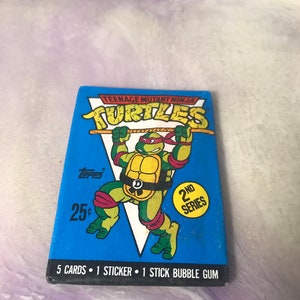 Vintage - BRAND NEW - 1990 TMNT Series 2 - Teenage Mutant Ninja Turtles Trading Cards Pack - Awesome 80s/ 90s Nostalgia!