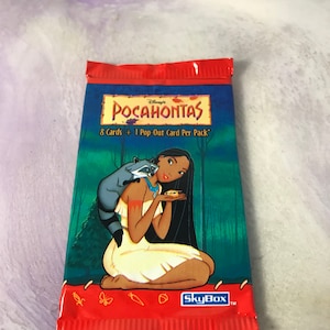 Vintage Disney Pocahontas Trading Cards 1990's SEALED PACK - Zeldzame jaren 90 Nostalgie - Skybox Disney Nostalgia