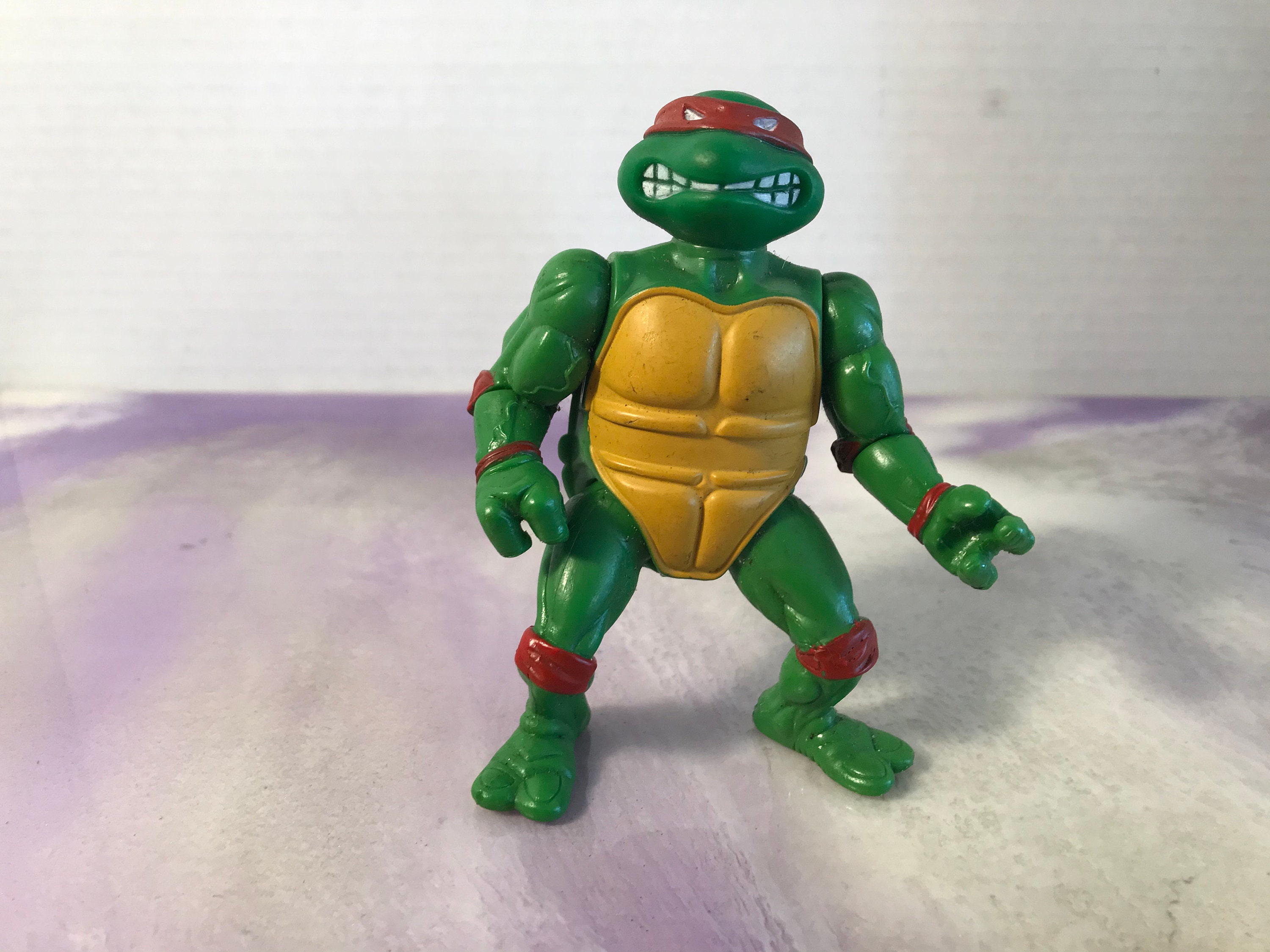Vintage 1988 Softhead Raphael Teenage Mutant Ninja Turtles Action Figure  Toy TMNT Rare Figure