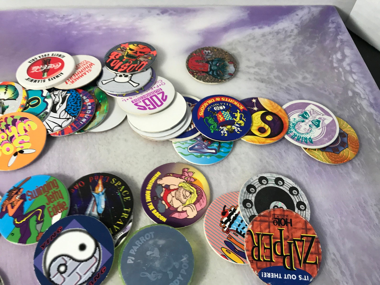 Lot of 50 Vintage Pogs With Slammers Vintage 90's Etsy