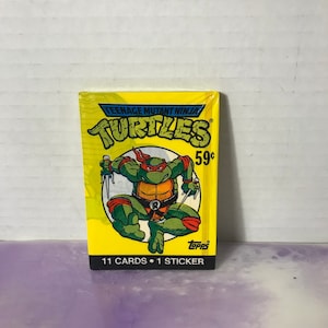 Vintage - GLOEDNIEUW - 1989 TMNT - Teenage Mutant Ninja Turtles Trading Cards Pack - Awesome 80s / 90s Nostalgia!