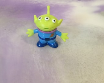 Vintage Disney Pixar Toy Story - PVC Figure - ALIEN - Rare Vintage Toy Story Cake Topper Figure 90's