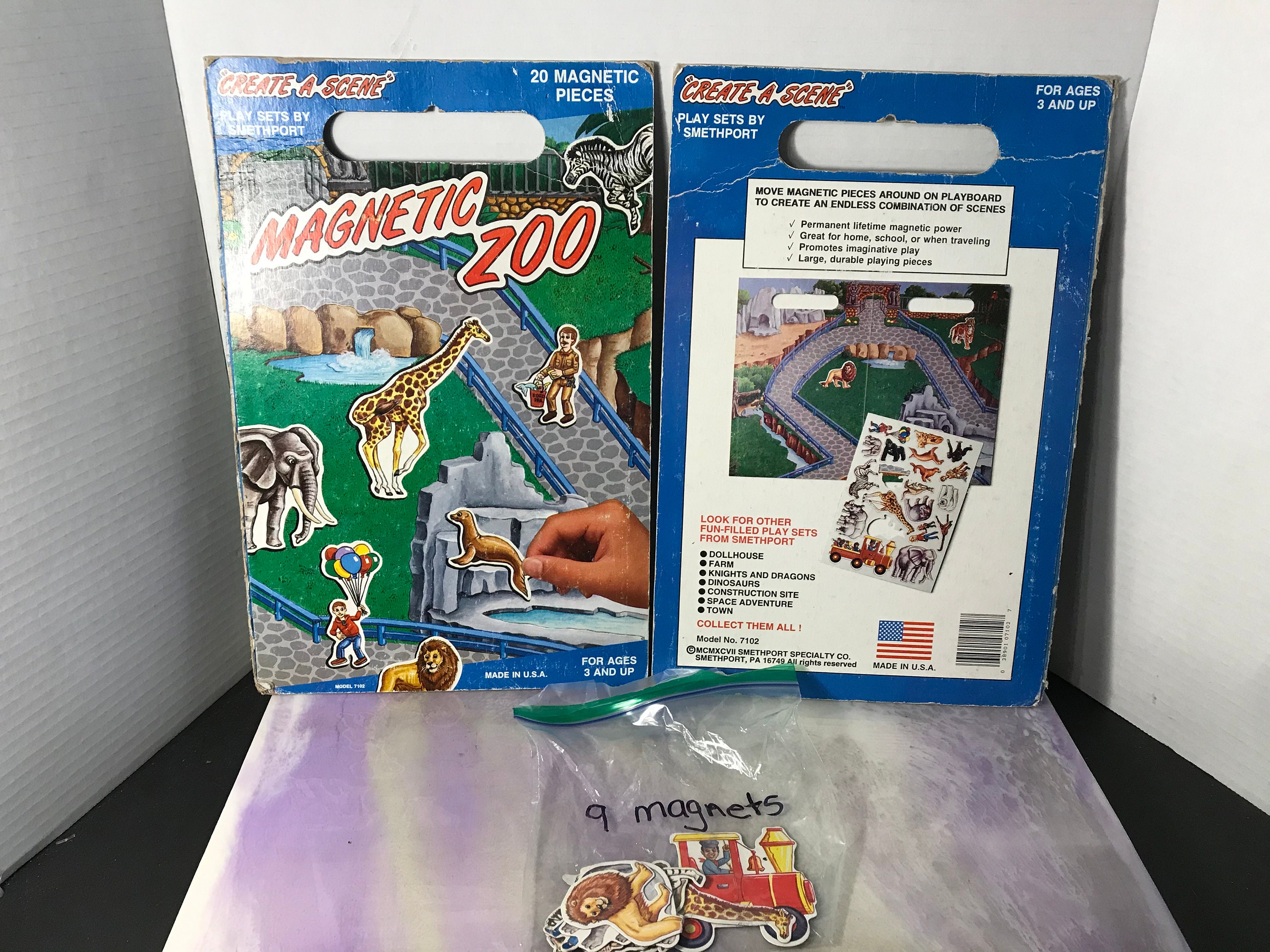 Vintage Create a Scene Zoo Toy With Etsy