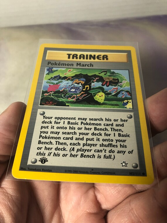 Vintage 1st Edition Pokemon March 102/111 Neo Genesis Vintage 2000 Pokemon  Card- Vintage Card Rare Vintage Pokemon Accessory - Etsy