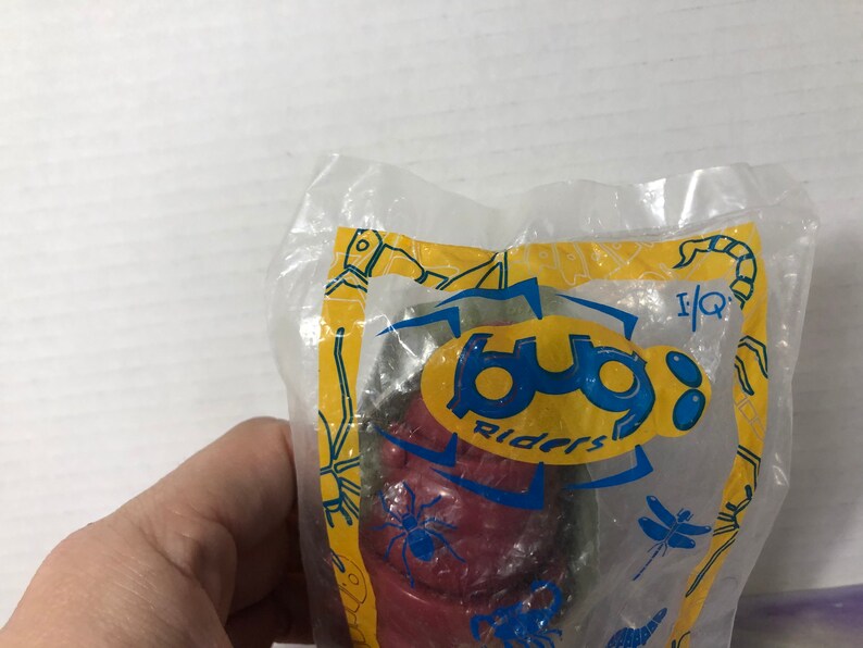 Vintage 1998 BRAND NEW Burger King Kids Club Bug Riders I/Q Wind up Toy ...