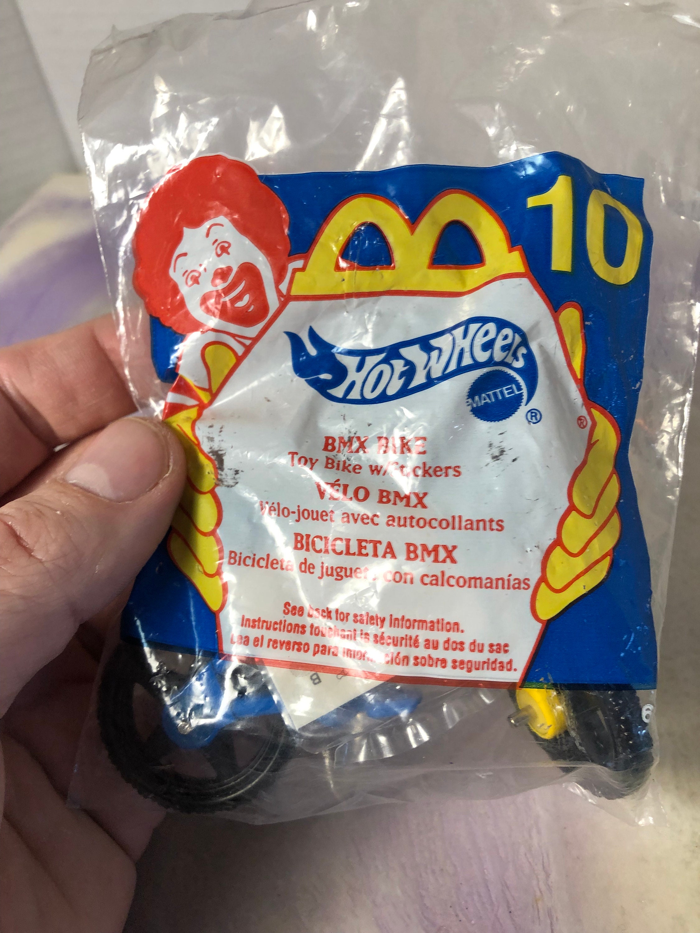 bmx spielzeug Vintage Mcdonalds Happy Meal Hot Wheels BMX Fahrrad Spielzeug BRANDNEU