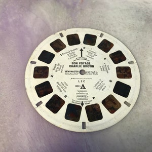 Vintage Sawyer's View-Master ViewMaster Reels - Bon Voyage Charlie Brown   - Awesome Viewmaster Nostalgia