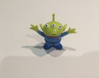 Vintage Disney Pixar Toy Story - PVC Figure - ALIEN - Rare Vintage Toy Story Cake Topper Figure 90's Lot 35