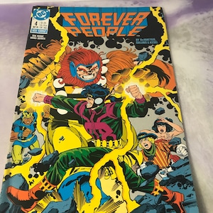 Vintage DC Comics Forever People #4 - Second Series (1988)  4 of 6 Mini Series Rare Vintage Comic Book