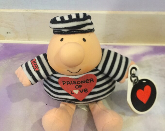 Vintage 1992 Vintage Ziggy Doll Valentines Plush Prisoner of Love Red