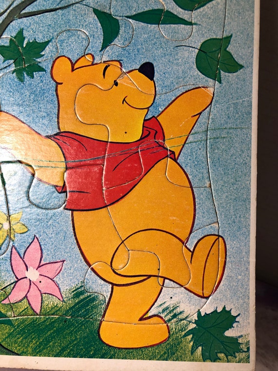 Vintage Whitman Winnie the Pooh Frame Tray Puzzle 1970s Pooh Bear