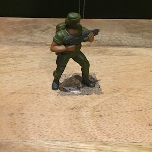 Vintage 1980&#39;s Mattel Industries M.I GUTS Figure PVC - Otto Matic - Sniper Vintage Action Figure 80&#39;s Mattel