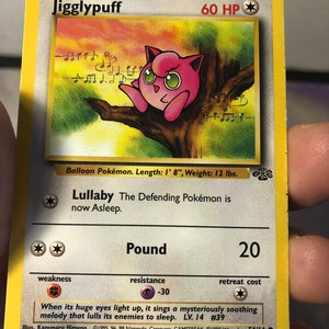 Vintage Pokemon Trading Card Game 1999 Hypno 54/64 / Jungle Set / Raro NON-HOLO / Pokemon WOTC - Usato Giocato Con