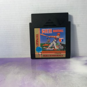 Vintage RBI Baseball NES Nintendo 100% authentiek gamekarretje - Zeldzame leuke vintage game Nintendo 80s