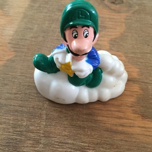 Vintage 1989 Nintendo Super Mario Bros LUIGI McDonald&#39;s Happy Meal Toy Lot 2