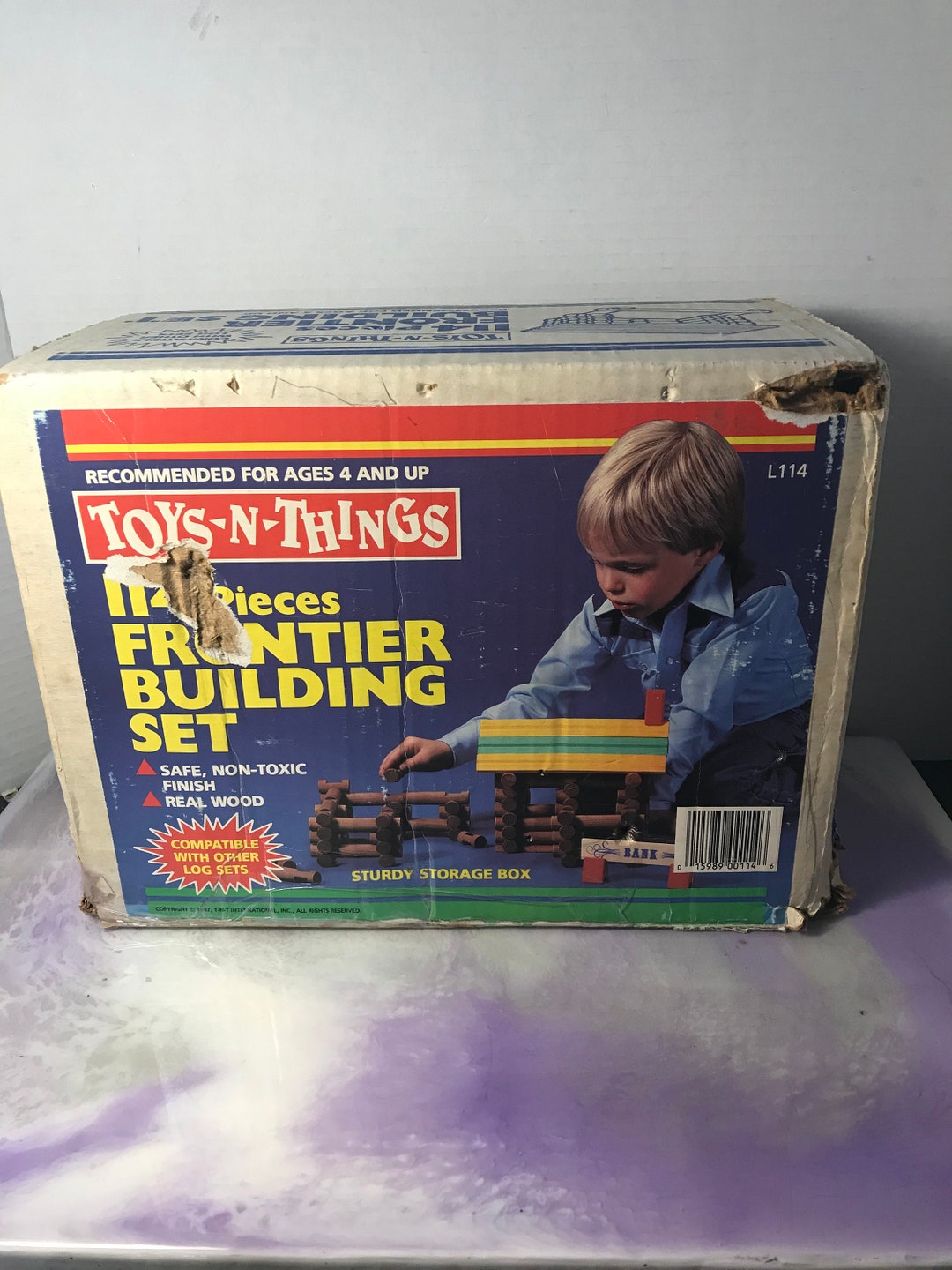 Vintage 1987 Toys N Things 114 Piece Frontier Building Set Etsy