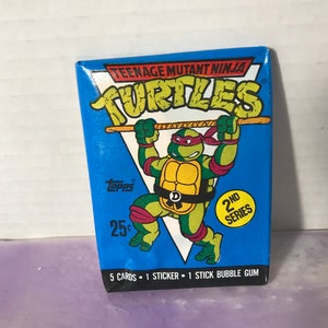 Vintage - BRAND NEW - 1990 TMNT Series 2 - Teenage Mutant Ninja Turtles Trading Cards Pack - Awesome 80s/ 90s Nostalgia!