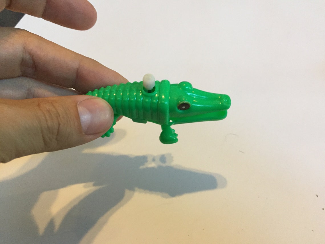Vintage Alligator Wind Up Toy Vintage 90's Wind up White Etsy