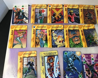 ヴィンテージ 1990年代 マーベル オーバーパワー カードゲーム 20枚
