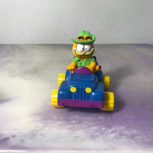 Vintage 1980&#39;s Garfield 4x4 PVC Figure! Nostalgia MCDONALD&#39;S Vintage Happy Meal Toy Rare Nostalgia