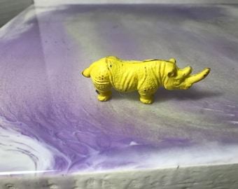 Vintage Made in China - Animal Themed Eraser - RHINOCEROS - Awesome 80's Animal Styled Eraser