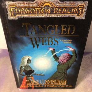 Forgotten Realms Ser.: Tangled Webs by Elaine Cunningham (1990&#39;s, HC/DJ) - Vintage Book