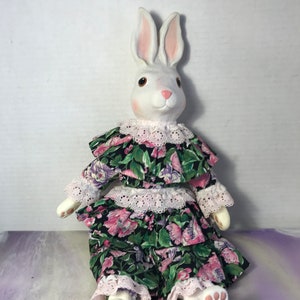 Vintage 1992 Wang International Farm Animal Doll - Critters Themed - Bunny Doll - Rare 90&#39;s Doll Nostalgia
