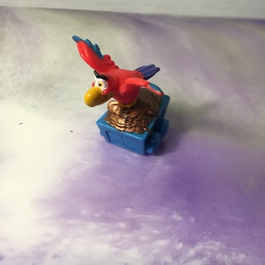 Vintage Burger King Kids Meal 1992 ALADDIN IAGO Wind up Toy / Cake Topper - Rare Aladdin Nostalgia
