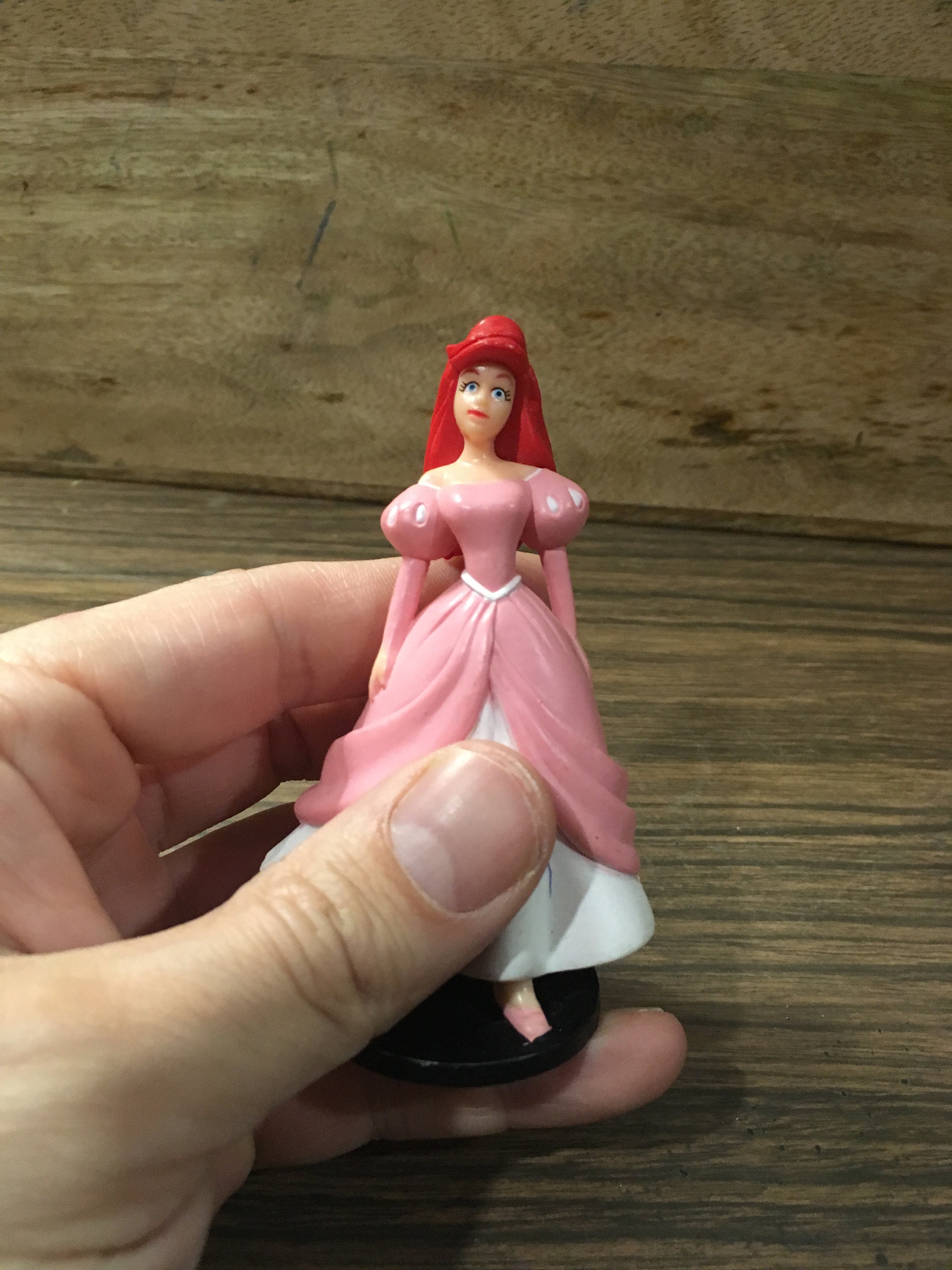 アリエル 希少 フィギュア ピンクドレス ヴィンテージ ディズニー ラージ 4.5インチ アリエル ピンクドレス