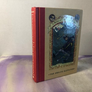 Vintage una serie di sfortunati eventi: il Ersatz Elevator Book 6 Copertina rigida - Come nuovo - Lemony Snicket - Raro 90's Hardcover Book