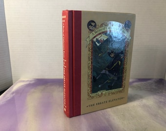 Vintage A Series of Unfortunate Events: The Ersatz Elevator Book 6 Hardcover - Like New - Lemony Snicket - Rare 90's Hardcover Book