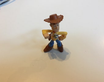 Toy Story Disney Pixar vintage - Statuetta in PVC da 2 pollici - Sceriffo Woody - Rara statuetta vintage Toy Story per decorare la torta, anni '90