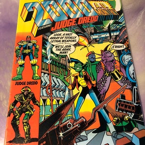 Vintage 2000 AD Starring Judge Dredd #3  (1990's)  Rare Vintage Comic Book - Retro Nostalgia