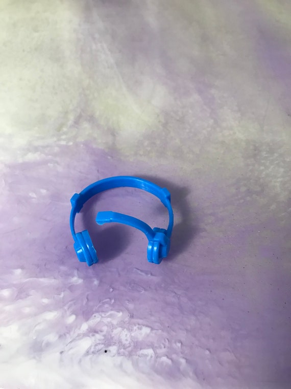 Vintage 90 s Barbie Styled Accessory Blue Headphones Vintage