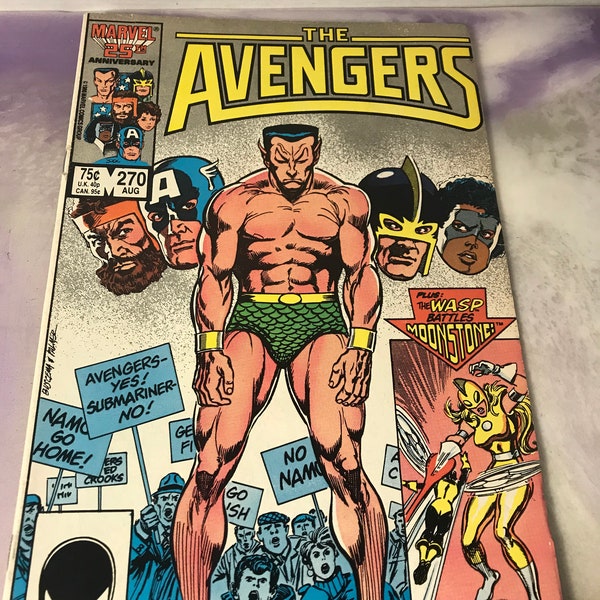 Vintage Marvel Comics Avengers #270 1986  Rare Vintage Comic Book - 80's Marvel Comics Nostalgia