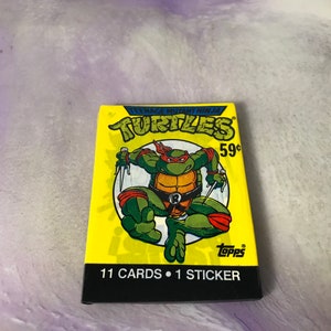 Vintage - GLOEDNIEUW - 1989 TMNT - Teenage Mutant Ninja Turtles Trading Cards Pack - Awesome 80s / 90s Nostalgia!
