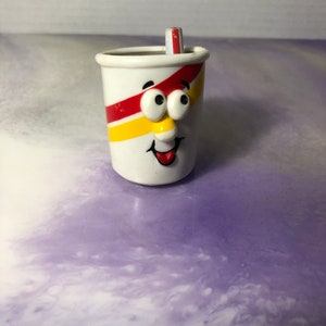 Vintage 80&#39;s McDonald&#39;s Pop Drink Cup Food Racer Pull Back Action Toy Car Rare Fun Collectible Toy, Nostalgia