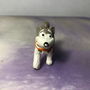 Vintage Cartoon Styled Dog  Toy Figure -Rare Vintage Plastic 1990's Dog / Cake Topper