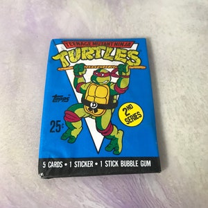 Vintage - GLOEDNIEUW - 1990 TMNT Series 2 - Teenage Mutant Ninja Turtles Trading Cards Pack - Awesome 80s / 90s Nostalgia!
