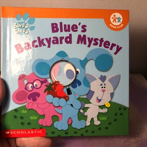 Vintage BLUES CLUES Hardcover Kids Book - Blues Backyard Mystery- Rare Nick Jr Nostalgia Awesome Shape