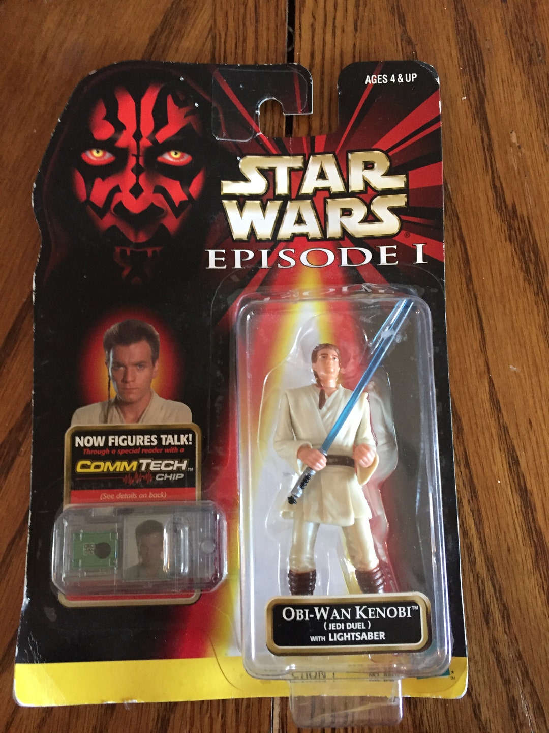 1998 Episode 1 Star Wars Vintage Hasbro Jedi Knight Obi Wan Kenobi