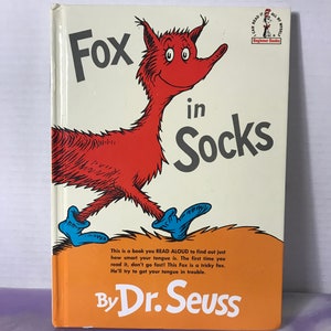 Jahrgang Dr. Seuss - Fuchs in Socken Anfänger Buch Dr. Seuss Hardcover Buch