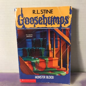 ヴィンテージ モンスター ブラッド (グースバンプス) R.L. スタイン著 (ペーパーバック) - ヴィンテージ 90 年代の子供向け小説 -