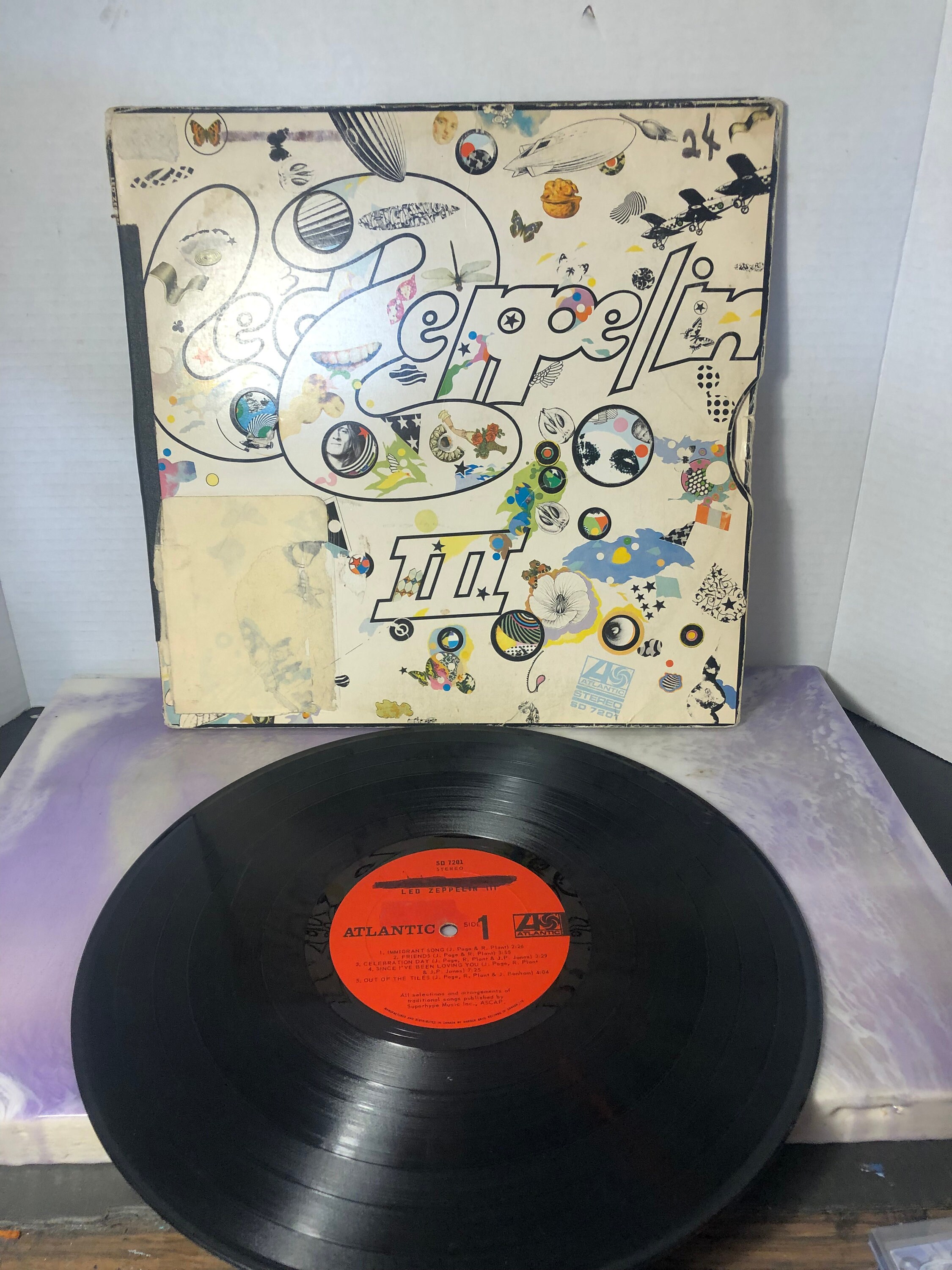 Vintage Album Record Led Zeppelin III Led VINYL - Etsy